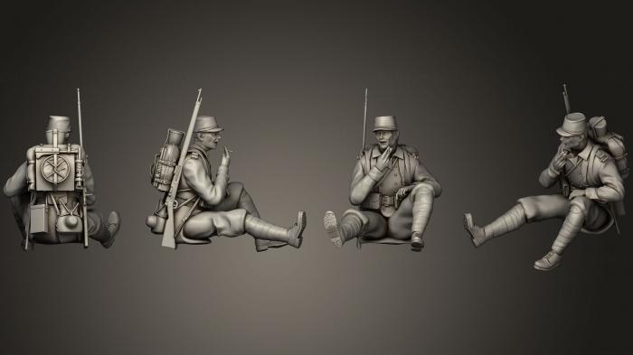 Military figurines (STKW_0339) 3D model for CNC machine